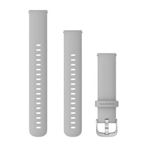 Quick Release Bands (18 mm) Mist Gray with Silver Hardware