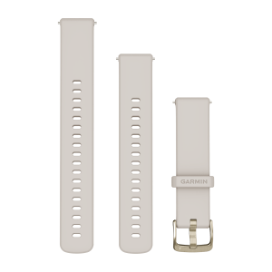 Quick Release Bands (18 mm) Ivory with Soft Gold Hardware