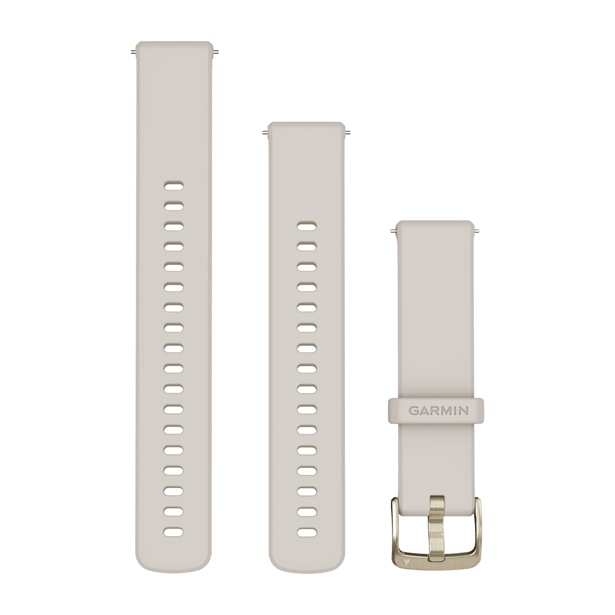 Quick Release Bands (18 mm) Ivory with Soft Gold Hardware