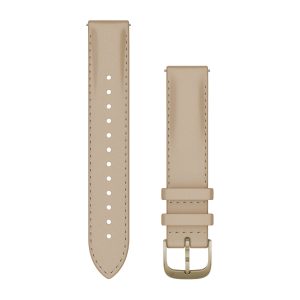 Quick Release Bands (18 mm) Light Sand Leather with Cream Gold Hardware