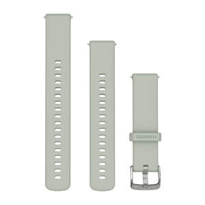 Quick Release Bands (18 mm) Sage Gray with Silver Hardware