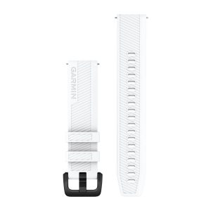 Quick Release Bands (20 mm) White with Black Hardware