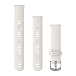 Quick Release Bands (20 mm) Ivory with Silver Hardware