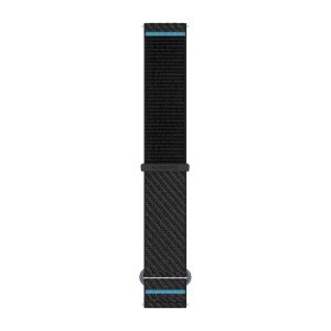 Quick Release Bands (20 mm) Black/Azure ComfortFit Fabric
