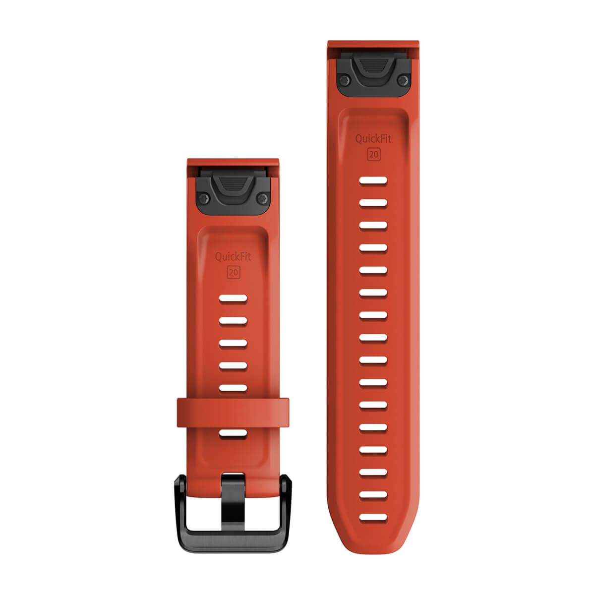 QuickFit® 20 Watch Bands Flame Red Silicone - Image 2