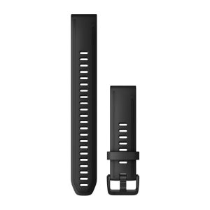 QuickFit® 20 Watch Bands Black Silicone (Large)