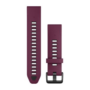 QuickFit® 20 Watch Bands Merlot/Graphite Silicone