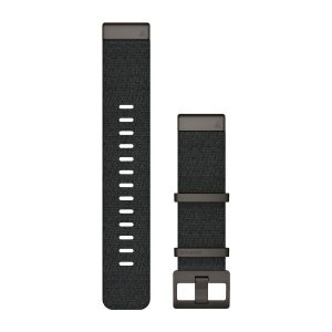 QuickFit® 22 Watch Straps (MARQ™) Jacquard-weave Nylon Strap – Heathered Black