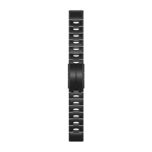 QuickFit® 22 Watch Bands Vented Titanium Bracelet with Carbon Gray DLC Coating