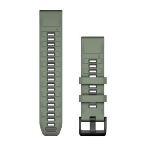 QuickFit® 22 Watch Bands Willow/Graphite Silicone