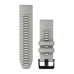 QuickFit® 26 Watch Bands Fog Gray/Moss Silicone