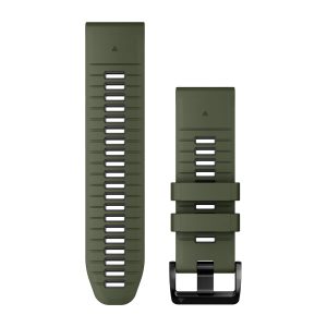 QuickFit® 26 Watch Bands Moss/Graphite Silicone