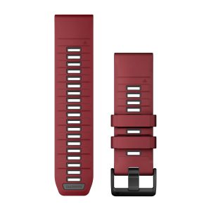 QuickFit® 26 Watch Bands Marsala/Graphite Silicone