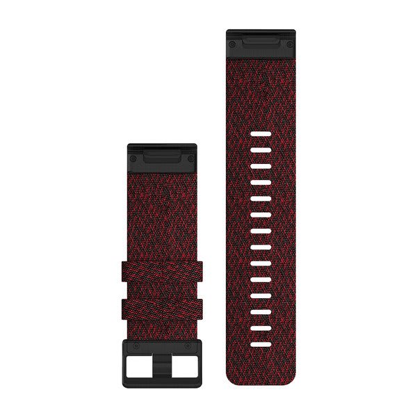 QuickFit® 26 Watch Bands Heathered Red Nylon - Image 2