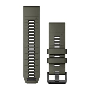 QuickFit® 26 Watch Bands Olive Drab/Black Silicone