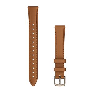 Lily® 2 Bands Tan Leather with Cream Gold Hardware