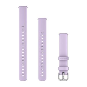 Lily® 2 Bands Purple Jasmine Silicone with Silver Hardware