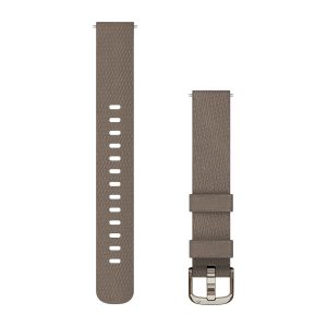 Lily® 2 Bands Coffee Nylon with Cream Gold Hardware