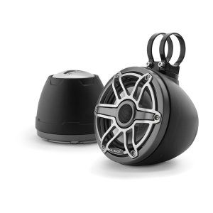 JL Audio® VeX™ Enclosed System M6 6.5" with Titanium Sport Grille (M6-650VEX-Mb-S-GmTi)
