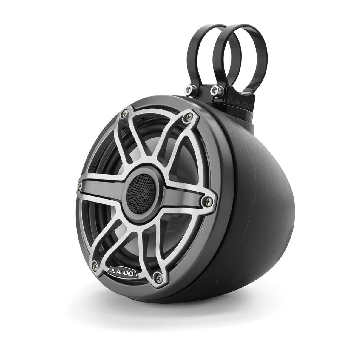 JL Audio® VeX™ Enclosed System M6 6.5" with Titanium Sport Grille (M6-650VEX-Mb-S-GmTi) - Image 2