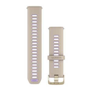 Forerunner® Watch Bands (22 mm) (Forerunner® 955) French Gray/Translucent Indigo with Soft Gold Hardware