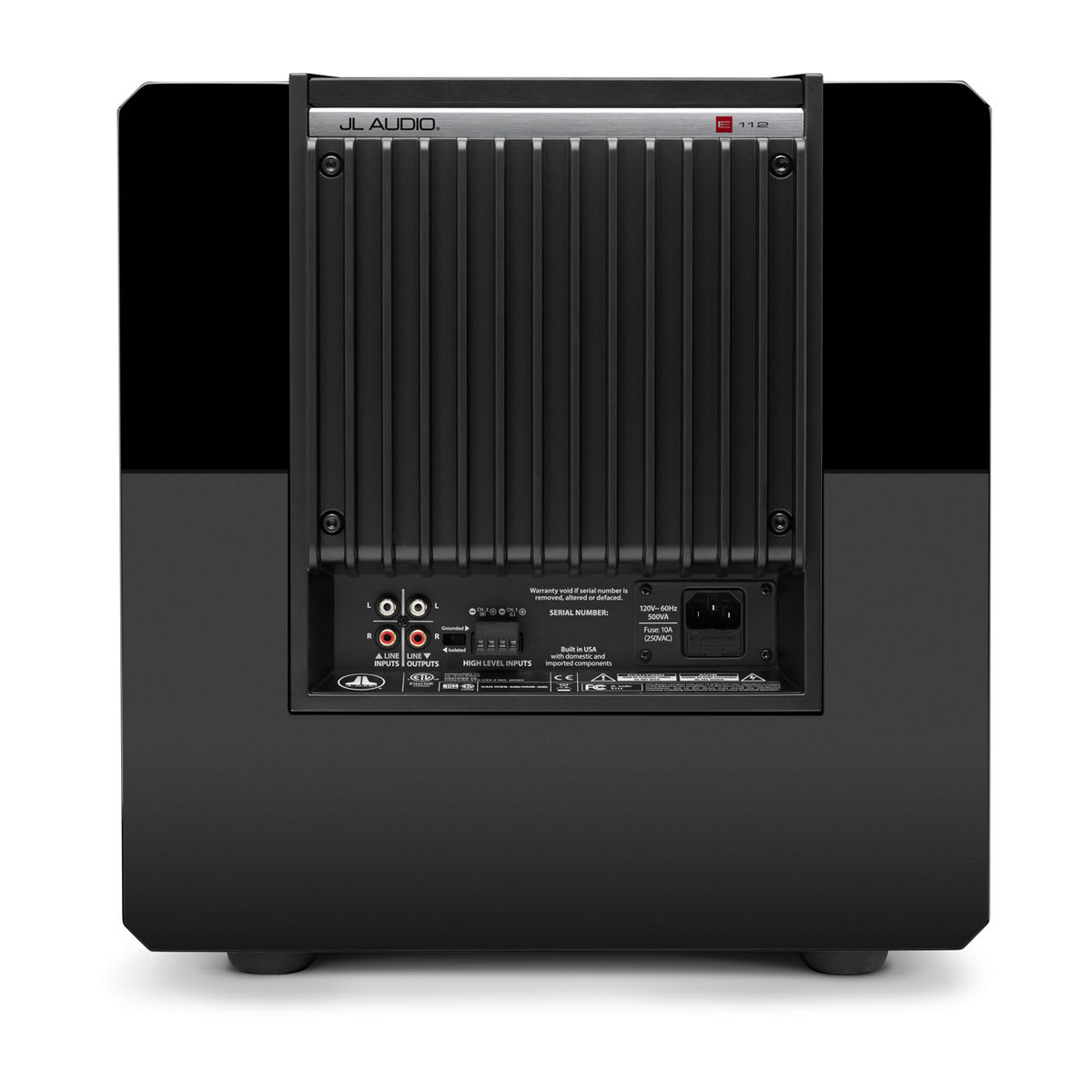 JL Audio E-Sub™ Powered Subwoofer 12" with Black Gloss Finish (e112-GLOSS) - Image 6