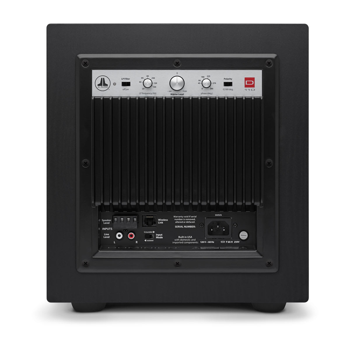 JL Audio Dominion® Powered Subwoofer (96281) 10" with Black Ash Finish (d110-ASH) - Image 5
