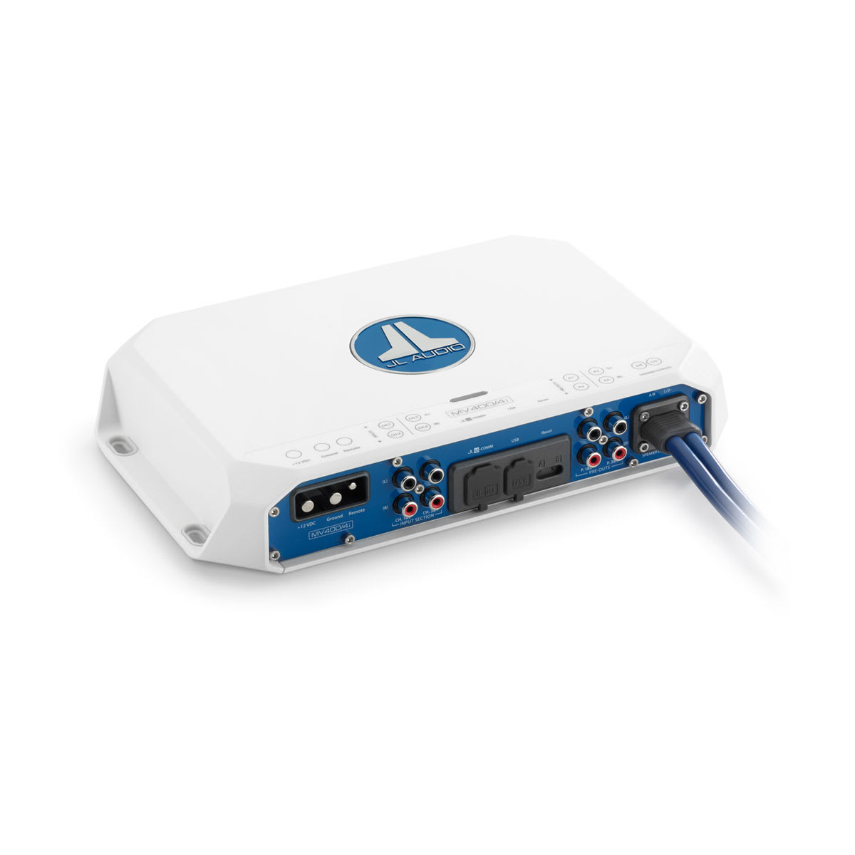 JL Audio® MVi Marine Amplifier 4 Channel Full-range Marine Amplifier (400 watts) (MV400/4i) - Image 2