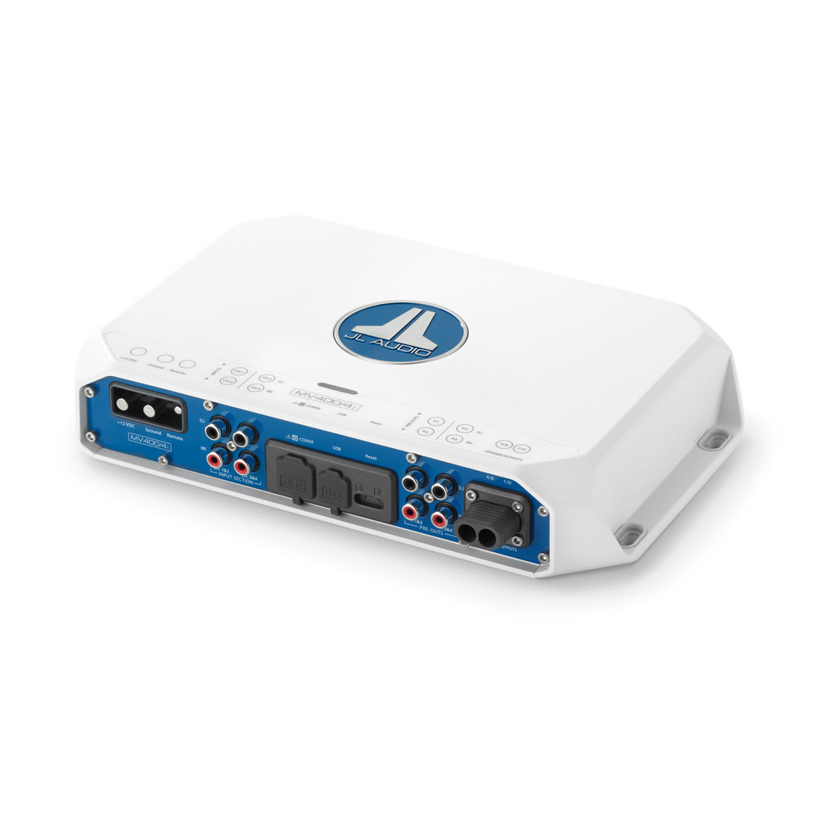 JL Audio® MVi Marine Amplifier 4 Channel Full-range Marine Amplifier (400 watts) (MV400/4i) - Image 3