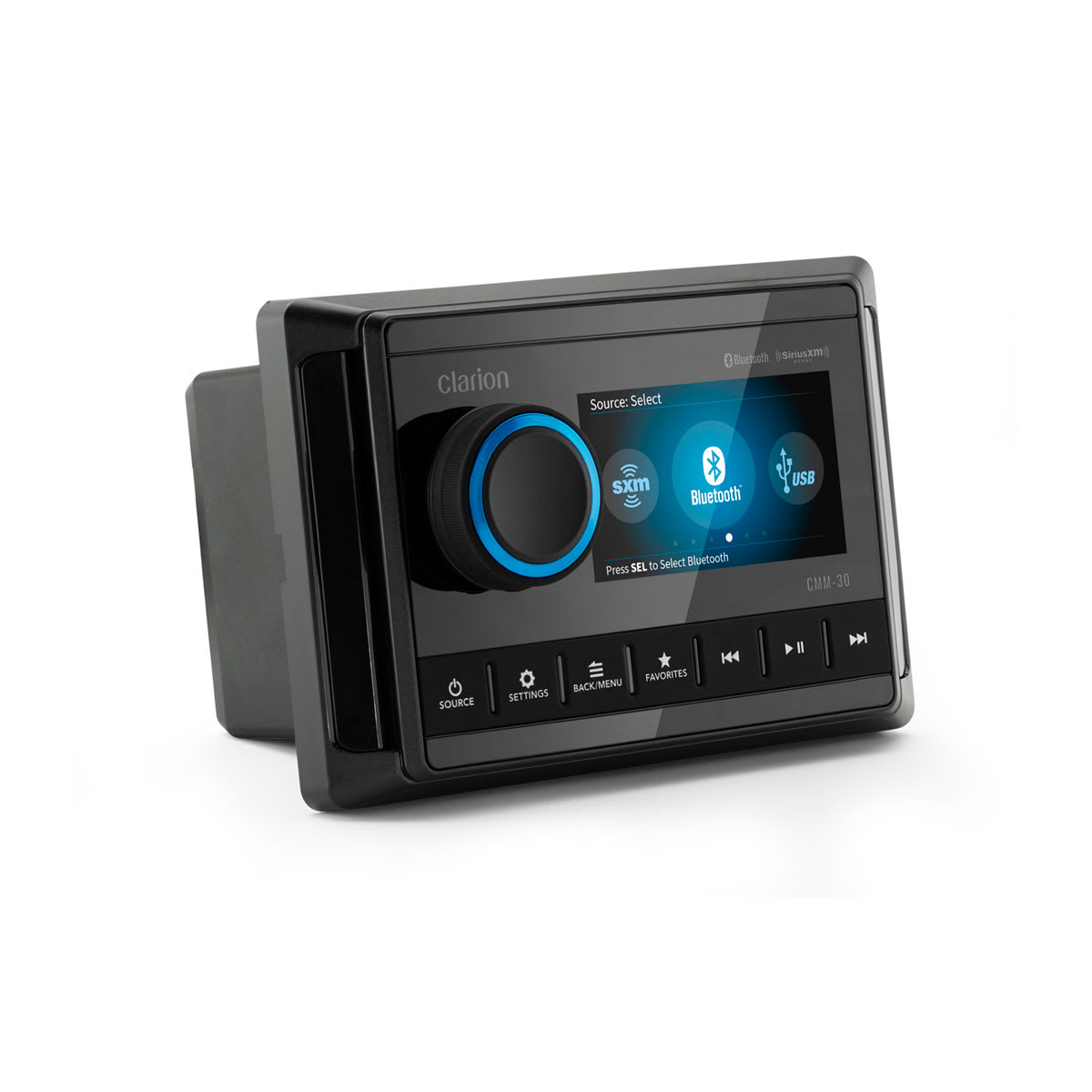 Clarion® Marine Source Unit With LCD Display (CMM-30) - Image 2