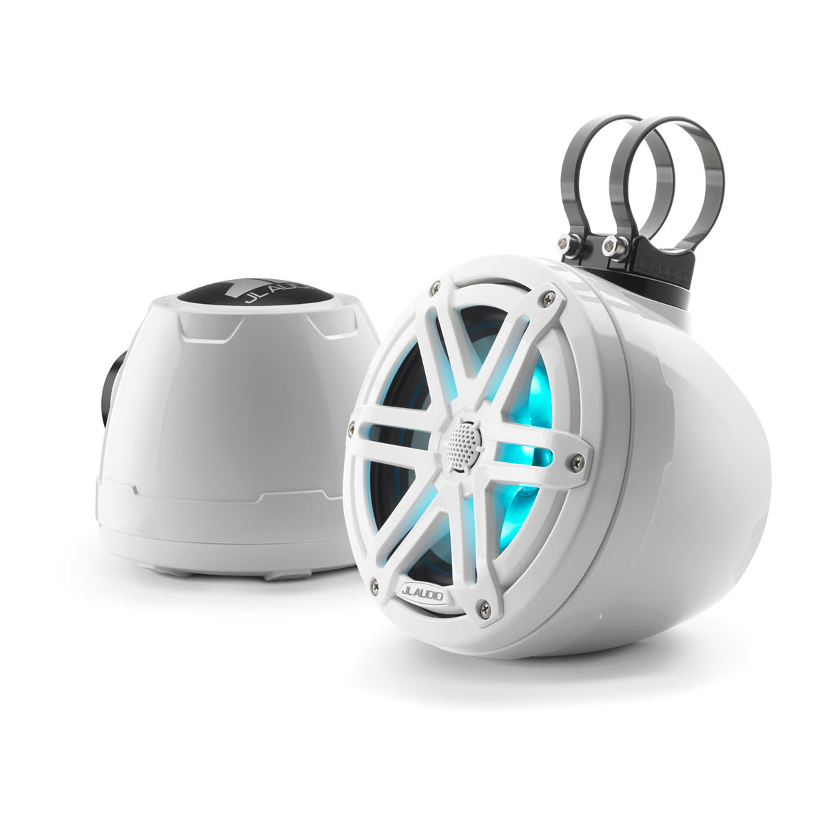 JL Audio® VeX™ Enclosed System M3 6.5" with LED and White Sport Grille (M3-650VEX-Gw-S-Gw-i)