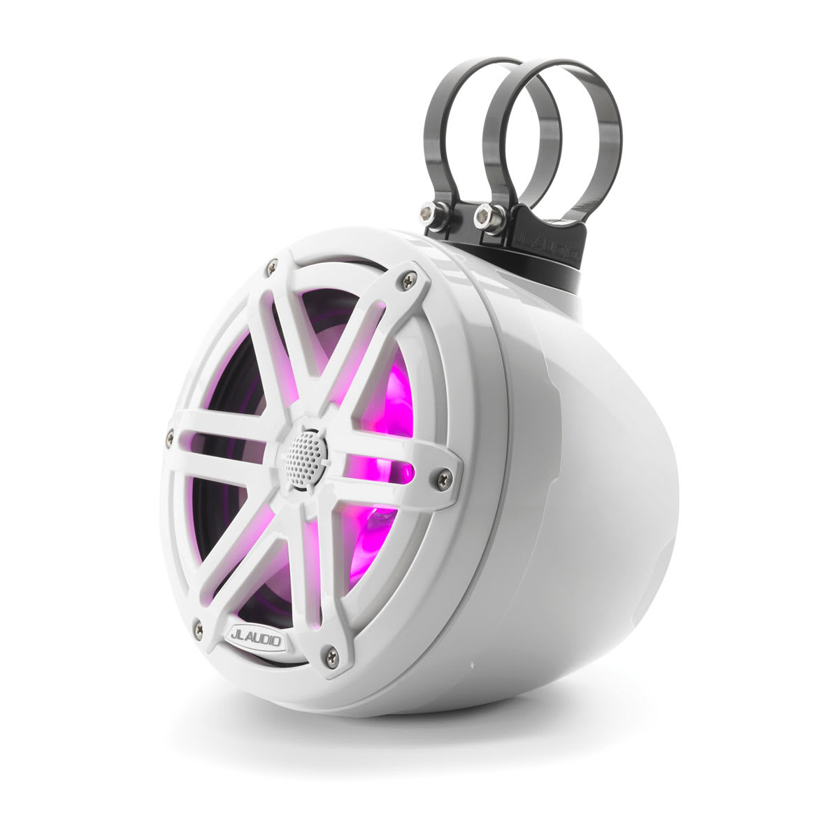 JL Audio® VeX™ Enclosed System M3 6.5" with LED and White Sport Grille (M3-650VEX-Gw-S-Gw-i) - Image 2
