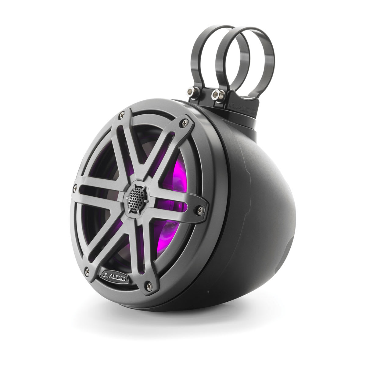 JL Audio® VeX™ Enclosed System M3 6.5" with LED and Gray Sport Grille (M3-650VEX-Mb-S-Gm-i) - Image 2