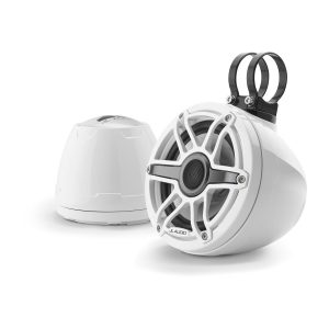 JL Audio® VeX™ Enclosed System M6 6.5" with White Sport Grille (M6-650VEX-Gw-S-GwGw)