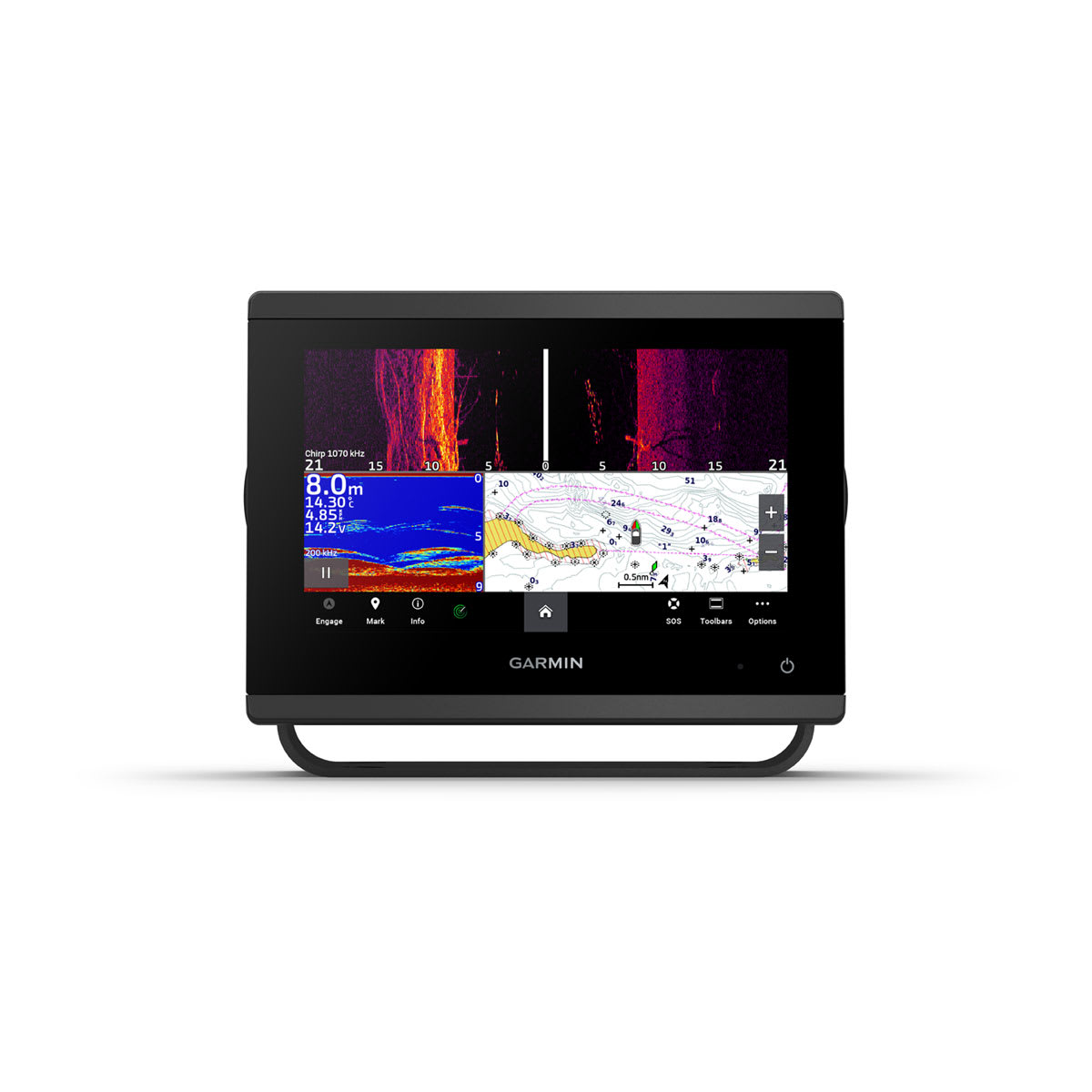 GPSMAP® 723xsv SideVü, ClearVü and Traditional CHIRP Sonar with Worldwide Basemap - Image 5
