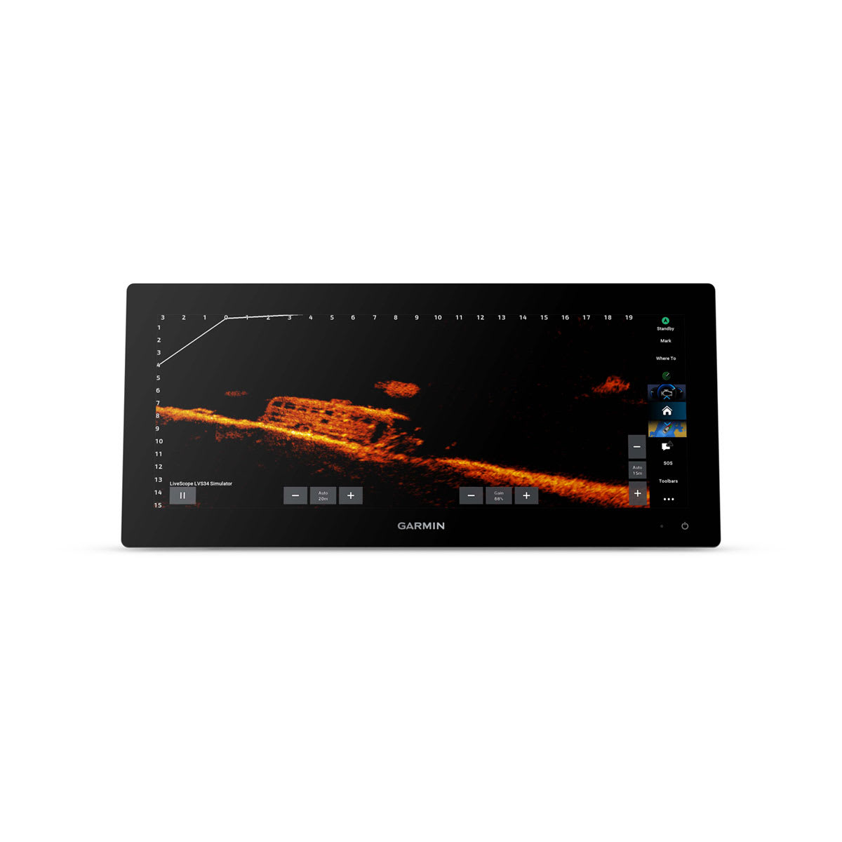 GPSMAP® 1523xsv SideVü, ClearVü and Traditional CHIRP Sonar with Worldwide Basemap - Image 6