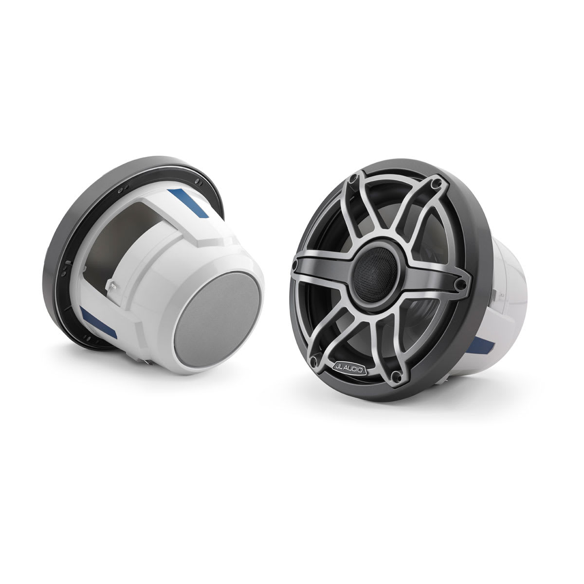 JL Audio® M6 Marine Speakers 8.8" with Titanium Sport Grille (M6-880X-S-GmTi)