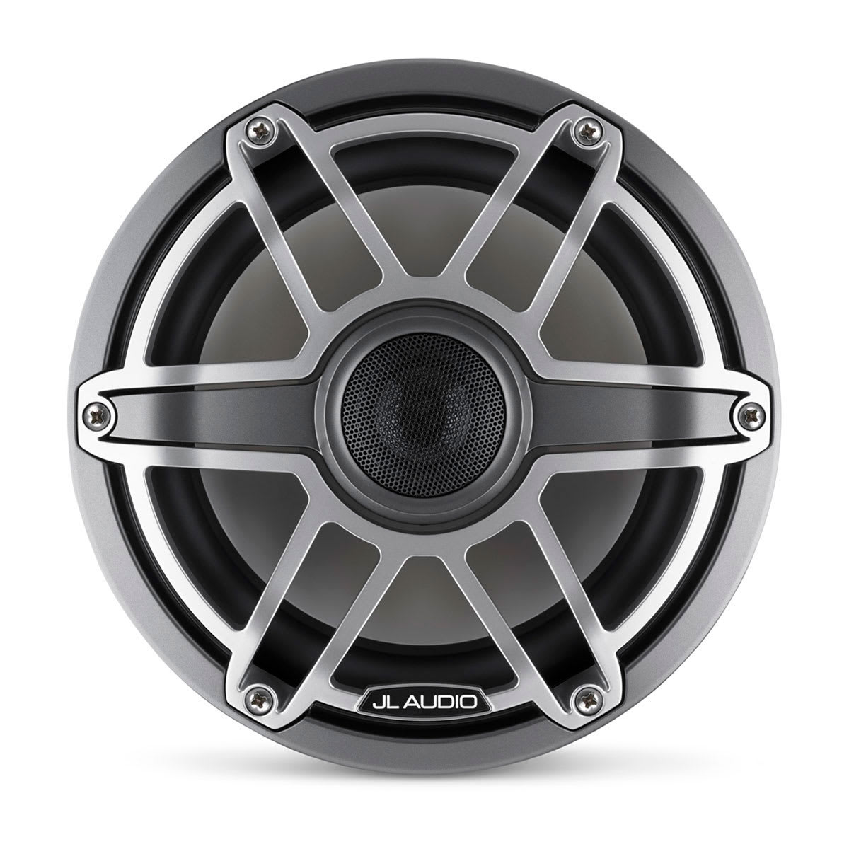 JL Audio® M6 Marine Speakers 8.8" with Titanium Sport Grille (M6-880X-S-GmTi) - Image 2