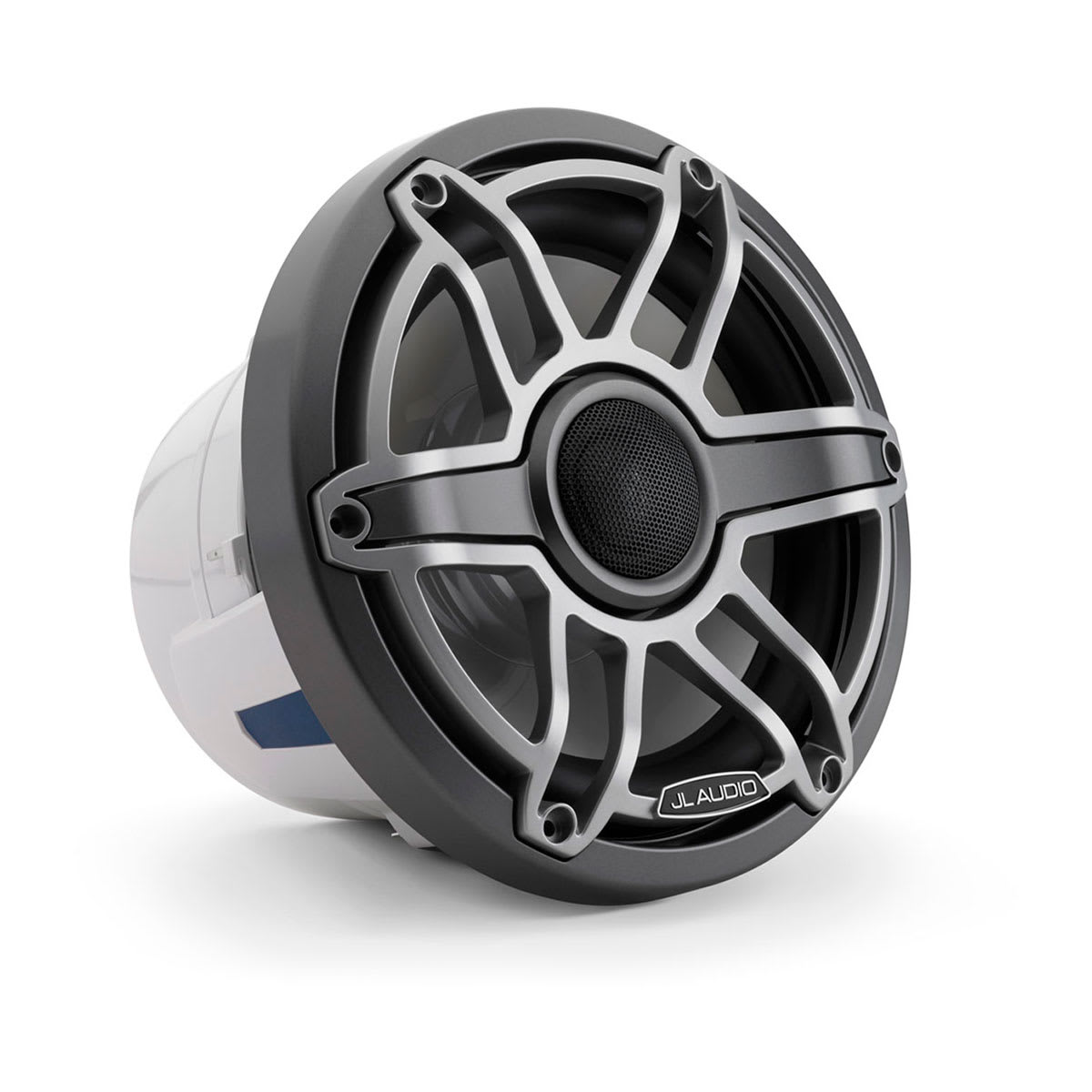 JL Audio® M6 Marine Speakers 8.8" with Titanium Sport Grille (M6-880X-S-GmTi) - Image 3