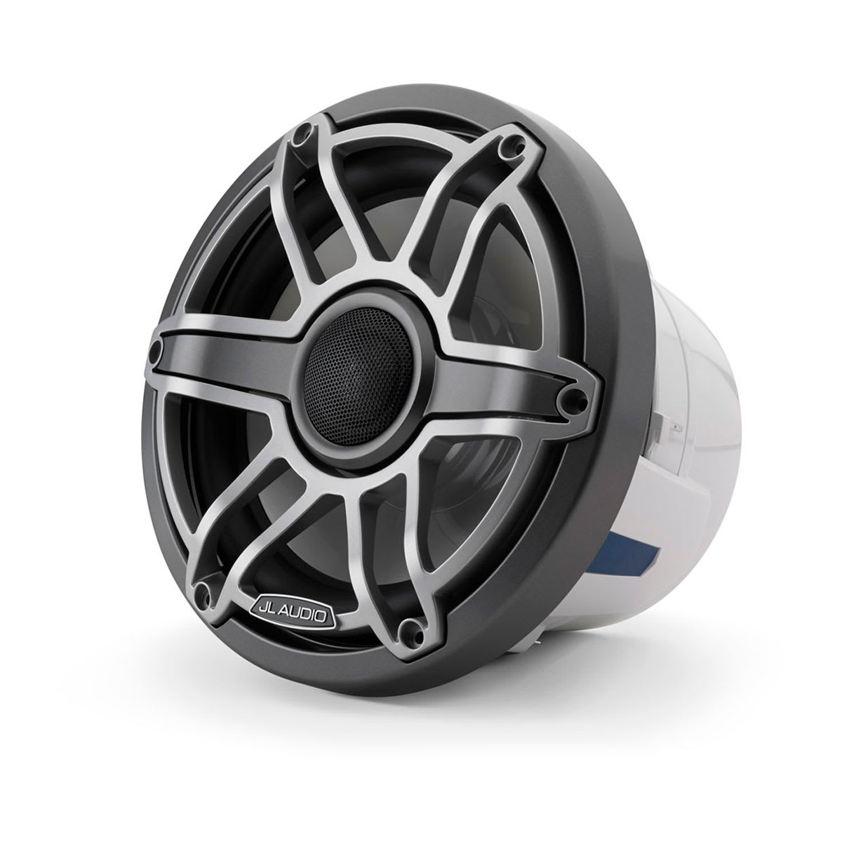 JL Audio® M6 Marine Speakers 8.8" with Titanium Sport Grille (M6-880X-S-GmTi) - Image 4