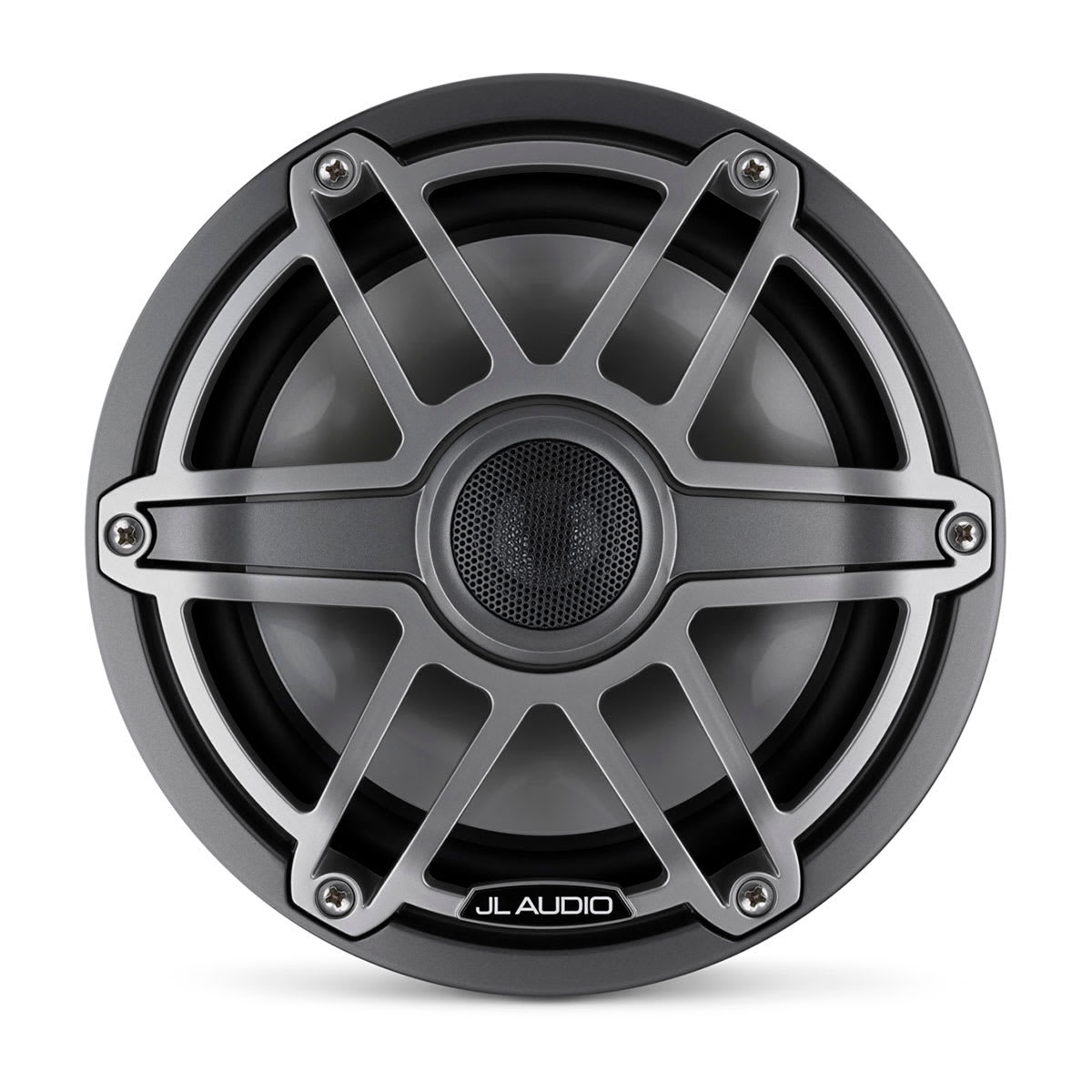 JL Audio® M6 Marine Speakers 7.7" with Titanium Sport Grille (M6-770X-S-GmTi) - Image 2