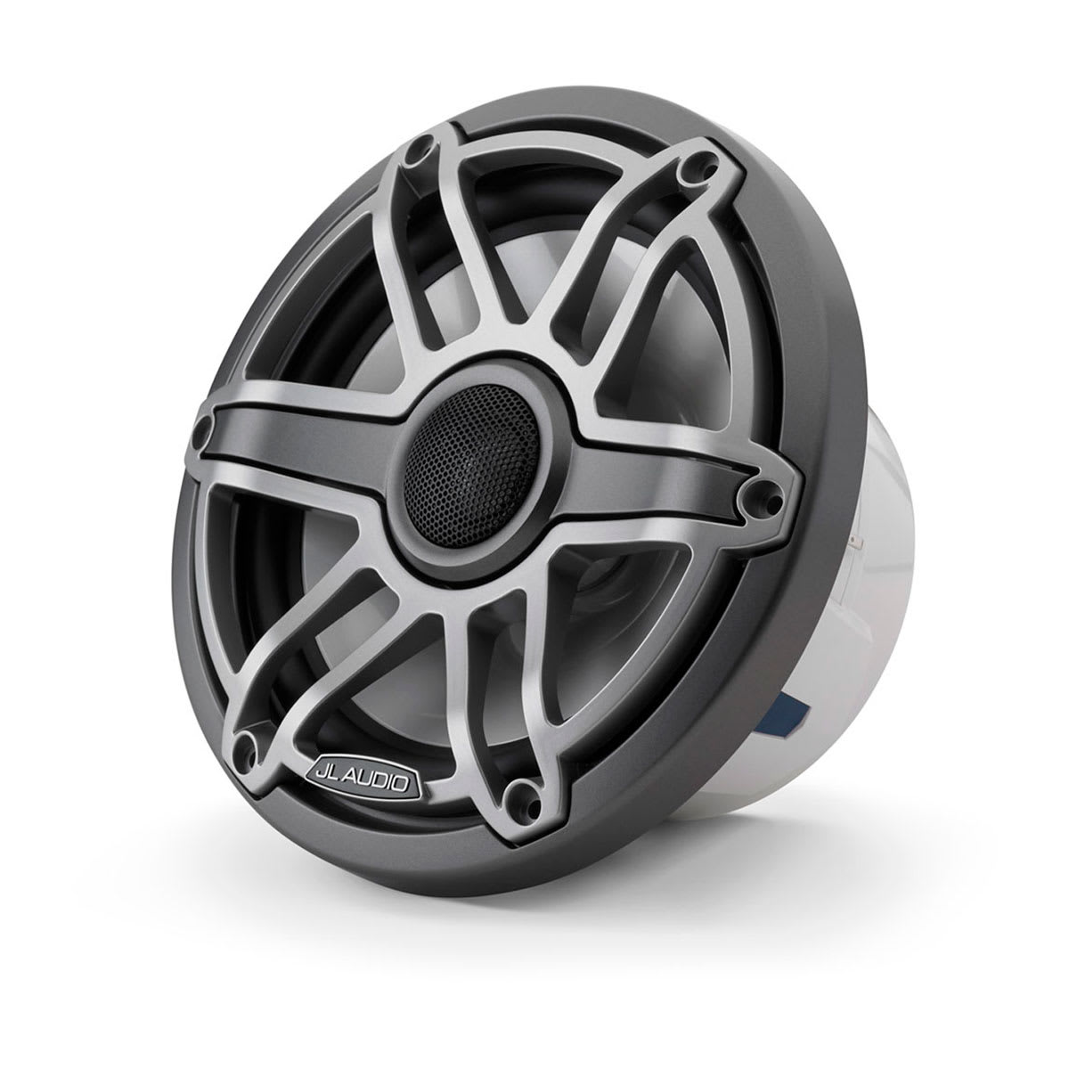 JL Audio® M6 Marine Speakers 7.7" with Titanium Sport Grille (M6-770X-S-GmTi) - Image 4