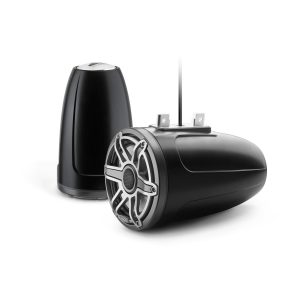 JL Audio® M6 Enclosed Tower Speakers 7.7" with Titanium Sport Grille (M6-770ETXv3-Sb-S-GmTi)