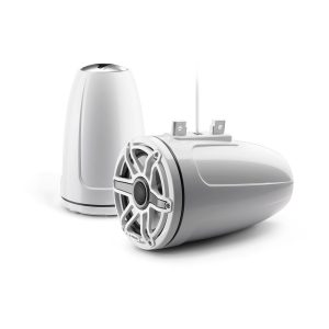 JL Audio® M6 Enclosed Tower Speakers 7.7" with White Sport Grille (M6-770ETXv3-Gw-S-GwGw)