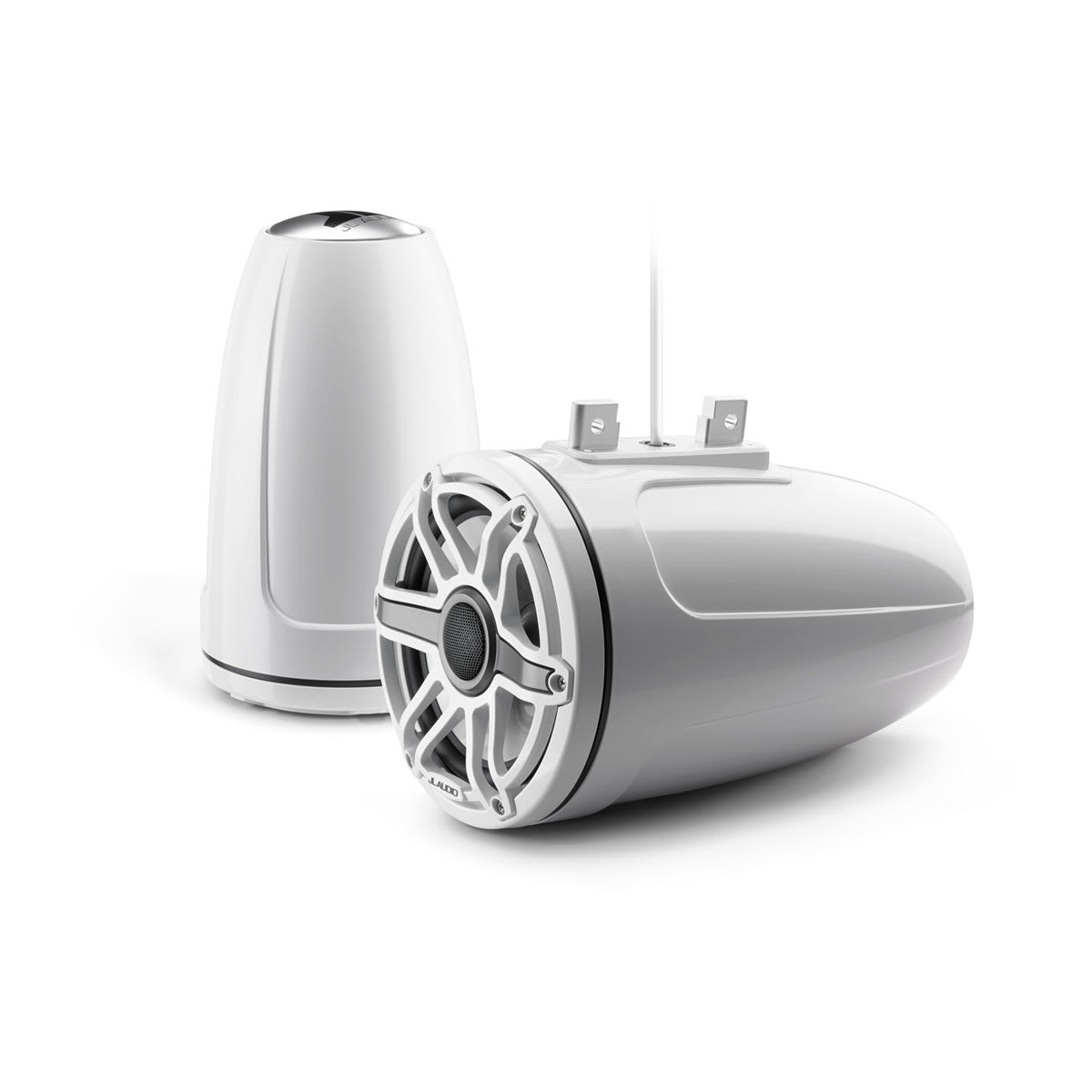 JL Audio® M6 Enclosed Tower Speakers 7.7" with White Sport Grille (M6-770ETXv3-Gw-S-GwGw)