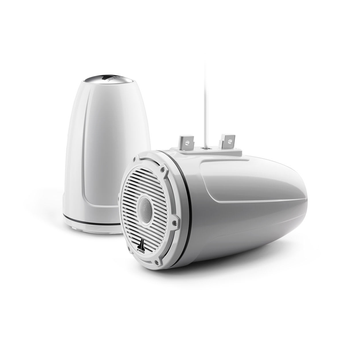 JL Audio® M6 Enclosed Tower Speakers 7.7" with White Classic Grille (M6-770ETXv3-Gw-C-3Gw)