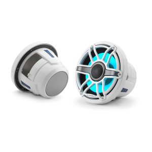 JL Audio® M6 Marine Speakers 8.8" with LED and White Sport Grille (M6-880X-S-GwGw-i)