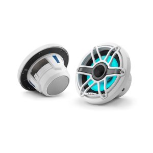 JL Audio® M6 Marine Speakers 6.5" with LED and White Sport Grille (M6-650X-S-GwGw-i)