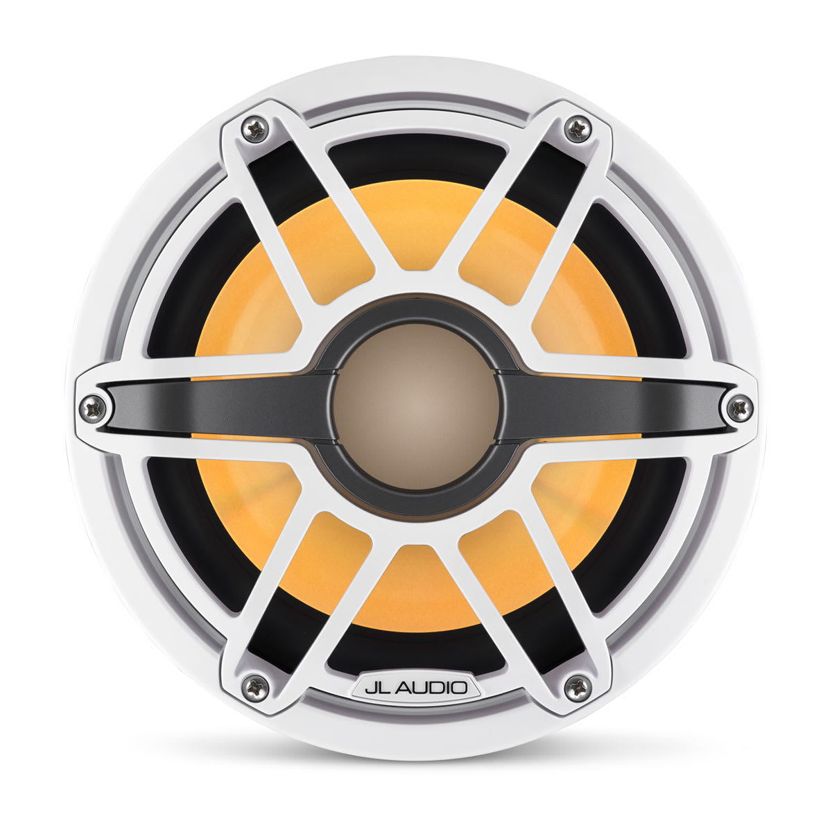 JL Audio® M6 Marine Subwoofer 8" LED and White Sport Grille (M6-8IB-S-GwGw-i-4)