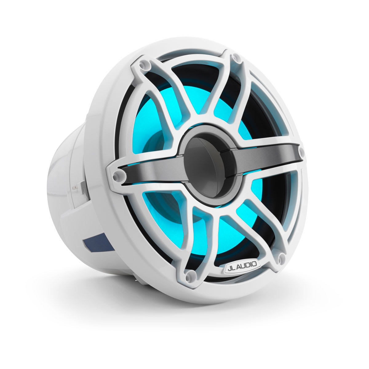 JL Audio® M6 Marine Subwoofer 8" LED and White Sport Grille (M6-8IB-S-GwGw-i-4) - Image 2
